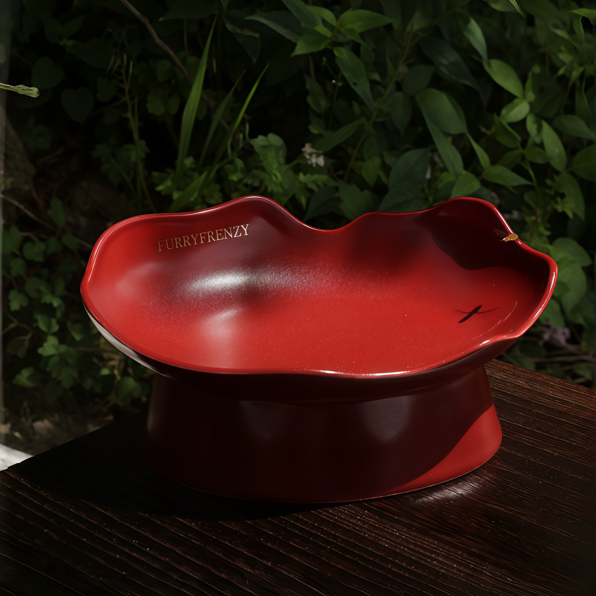 Handcrafted Raised Ceramic Pet Bowl