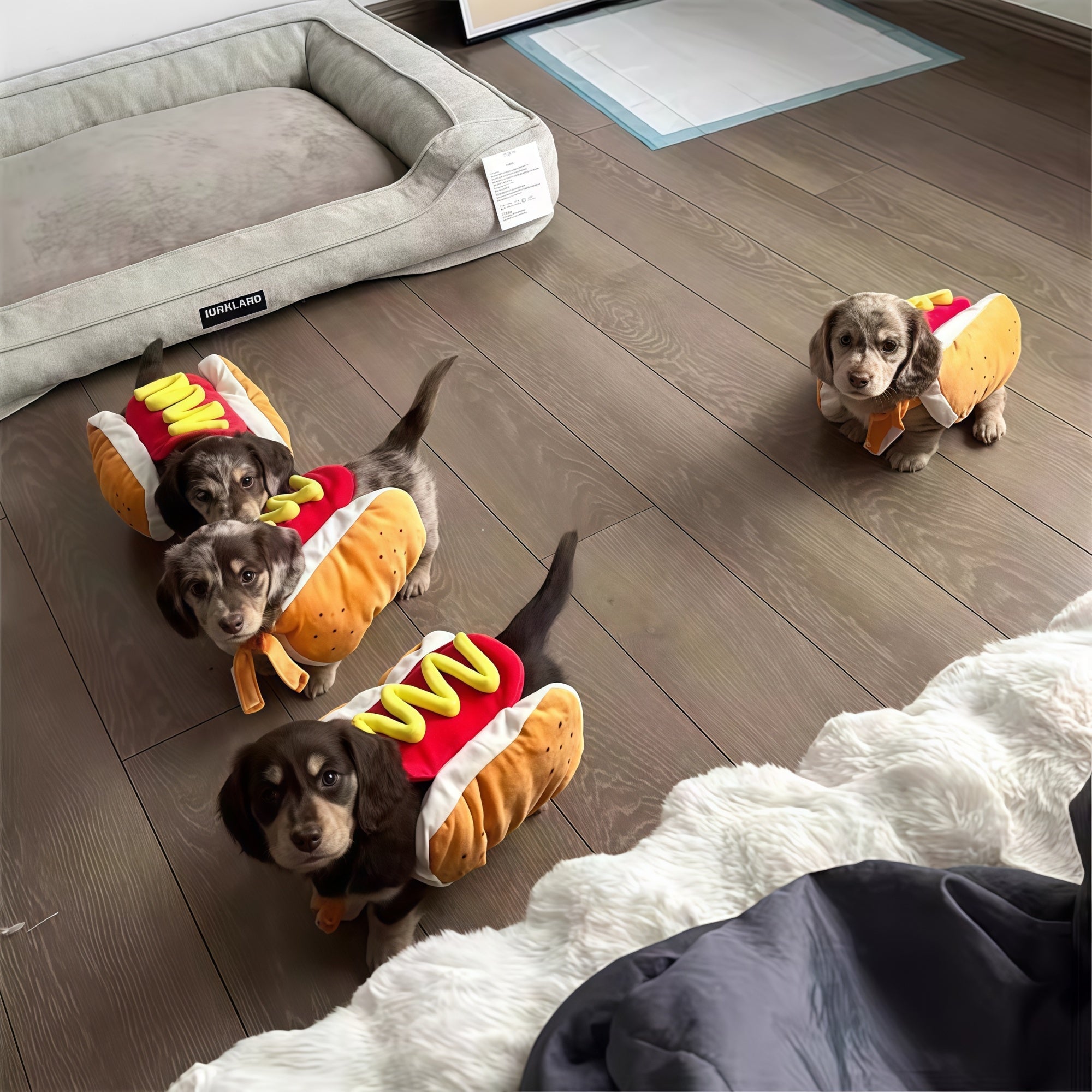 Hot Dog & Burger Pet Costume Sweater