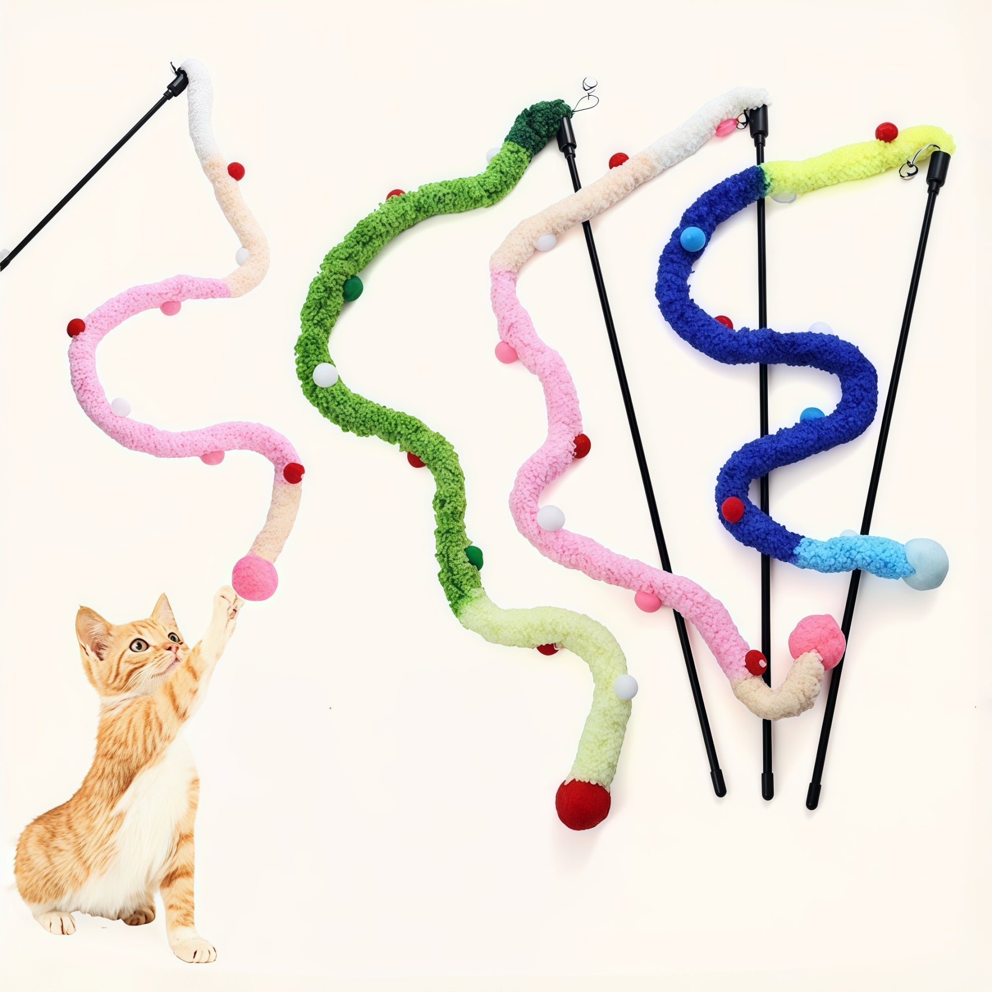 INS-Style Yarn Cat Teaser Wand