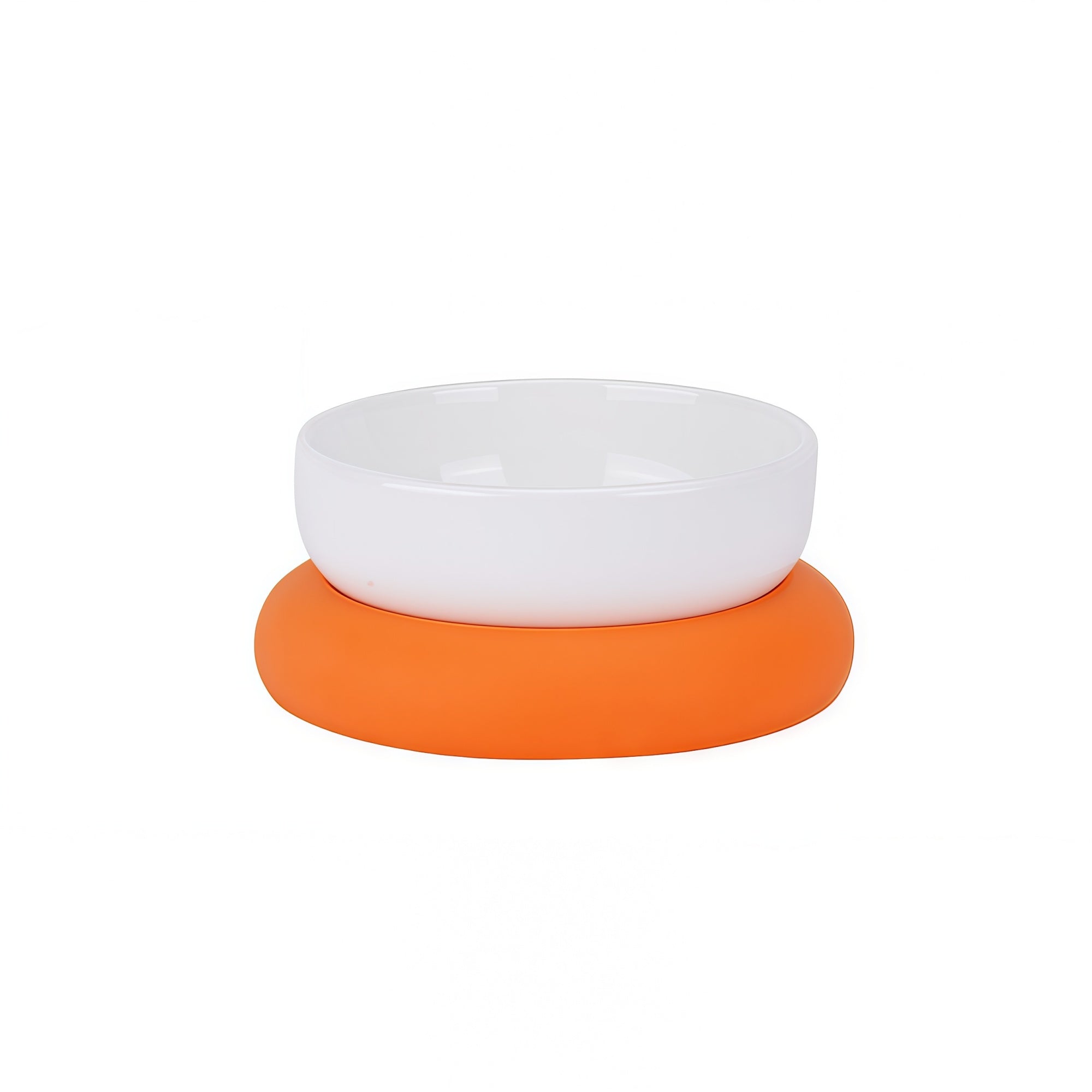 “Circle” Color-Block Ceramic Pet Bowl