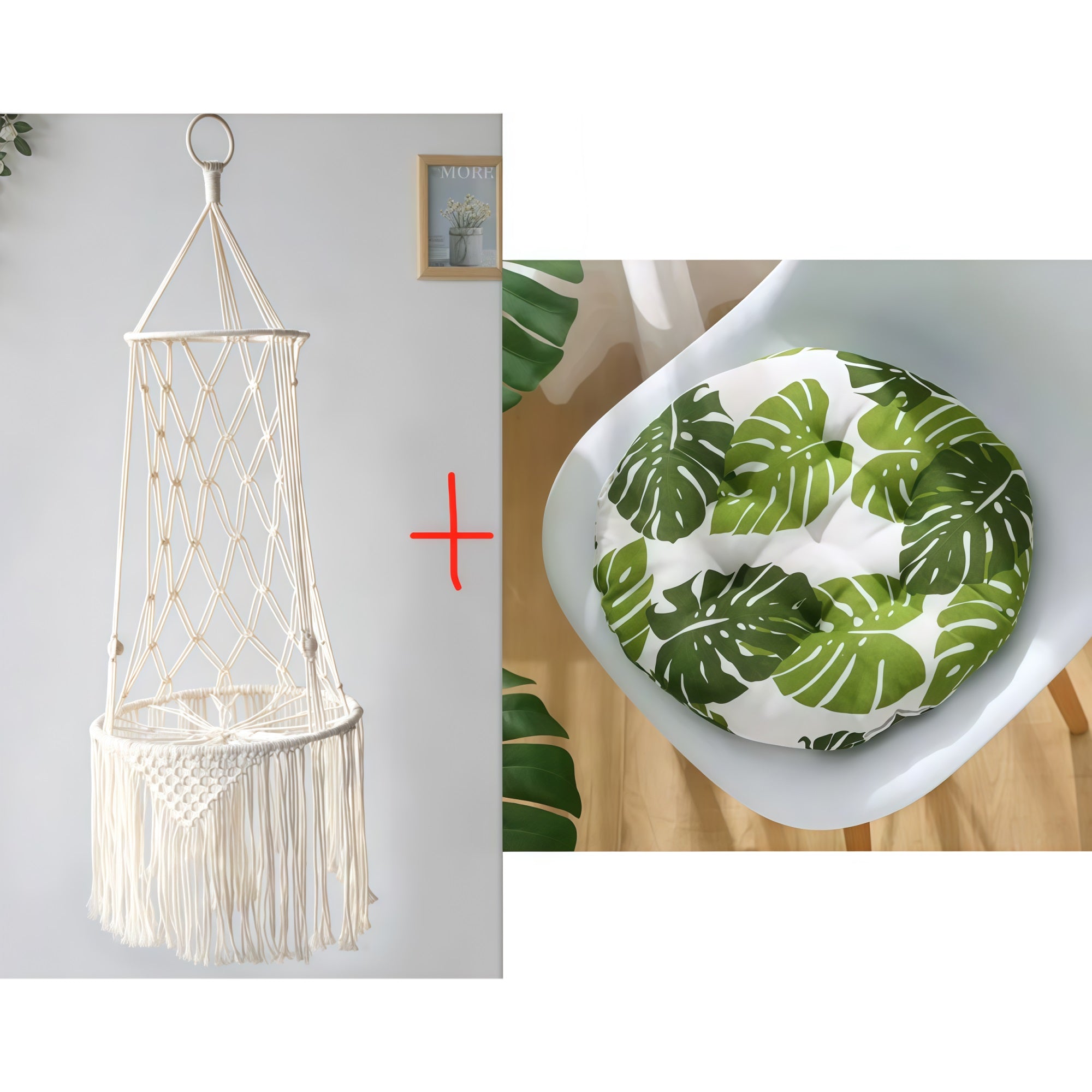Macramé Hanging Cat Hammock Bed