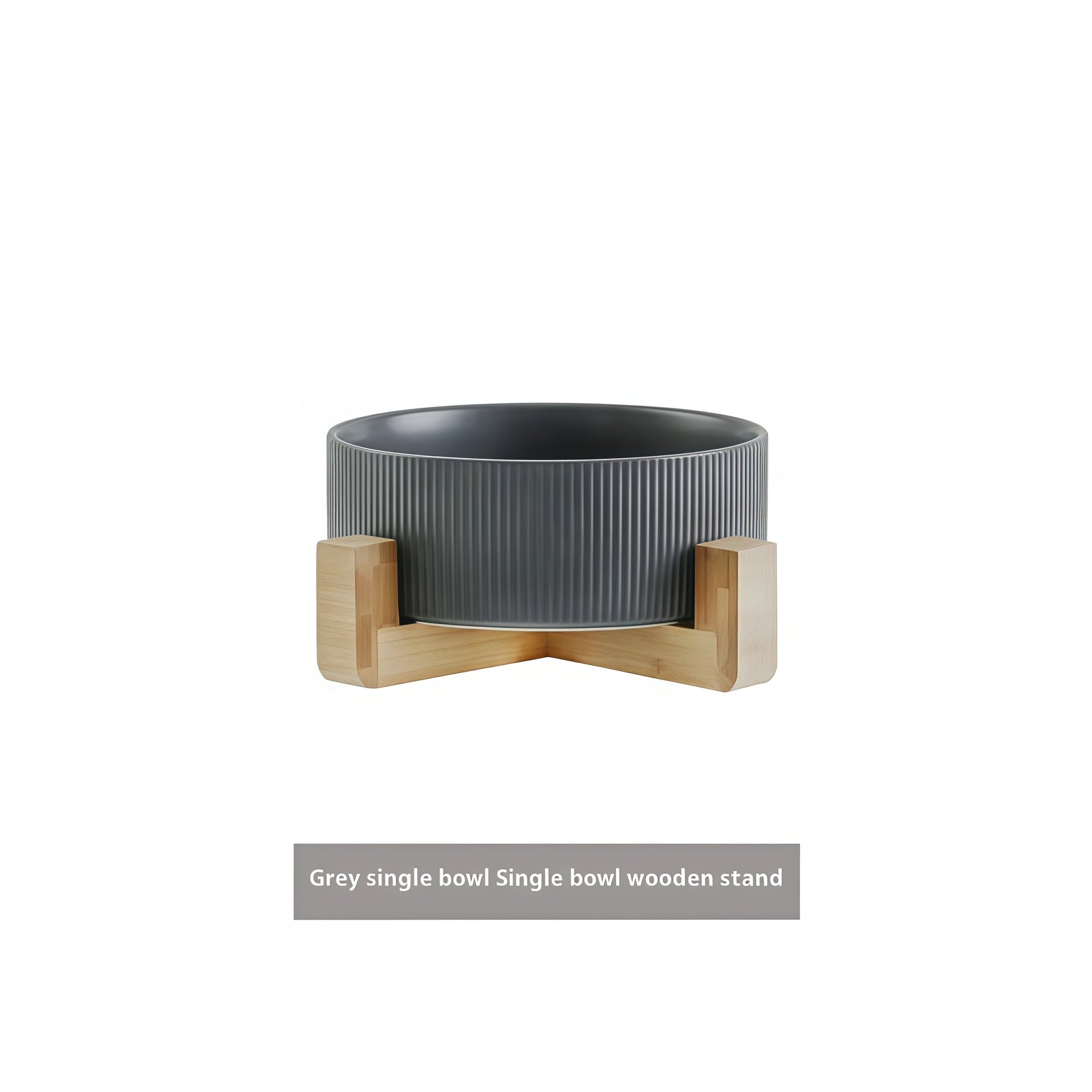 Matte Ceramic Cat Bowl Set