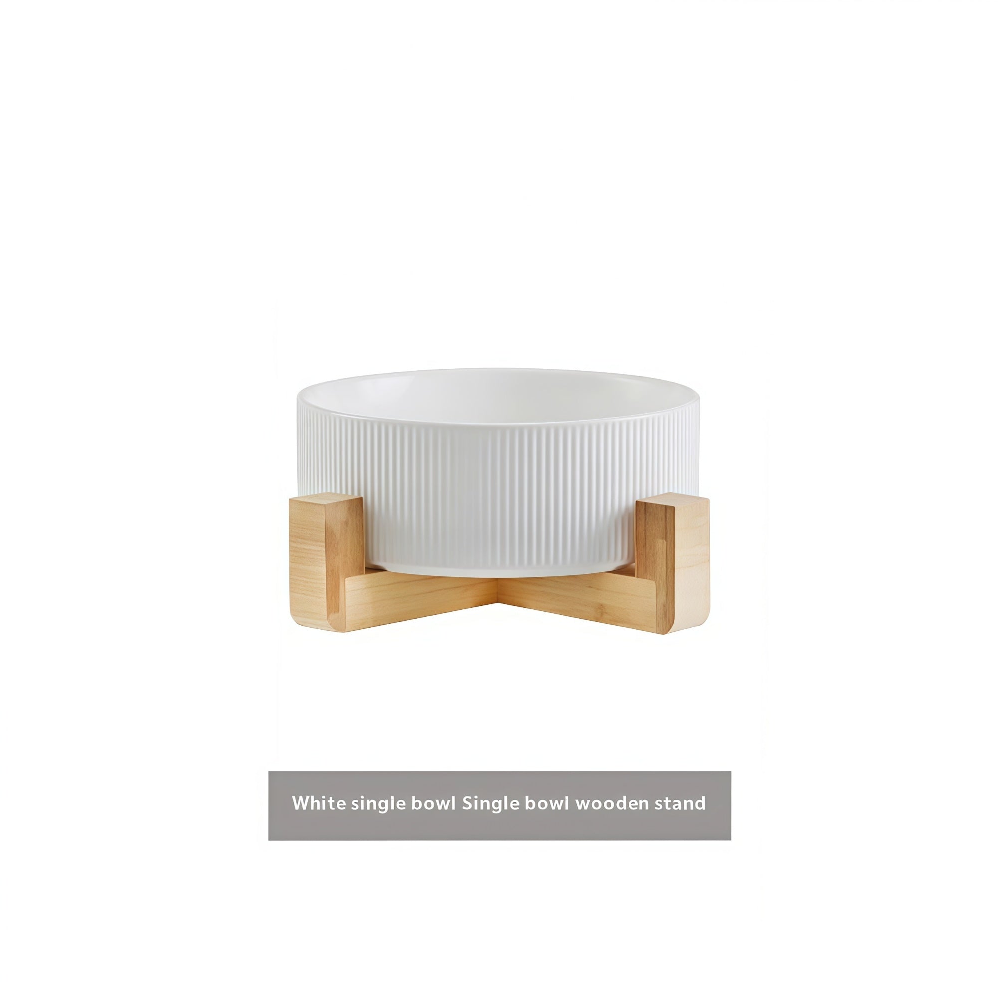 Matte Ceramic Cat Bowl Set