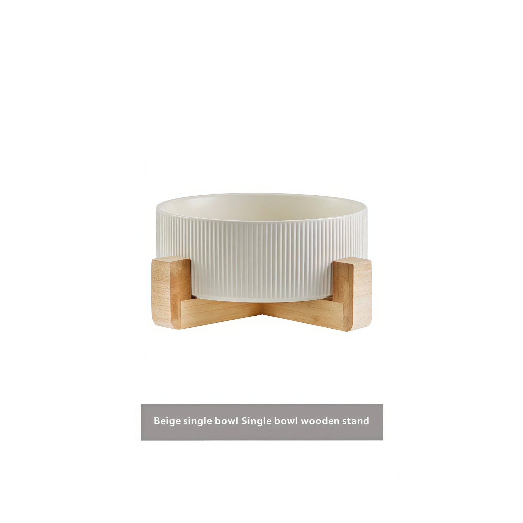 Matte Ceramic Cat Bowl Set