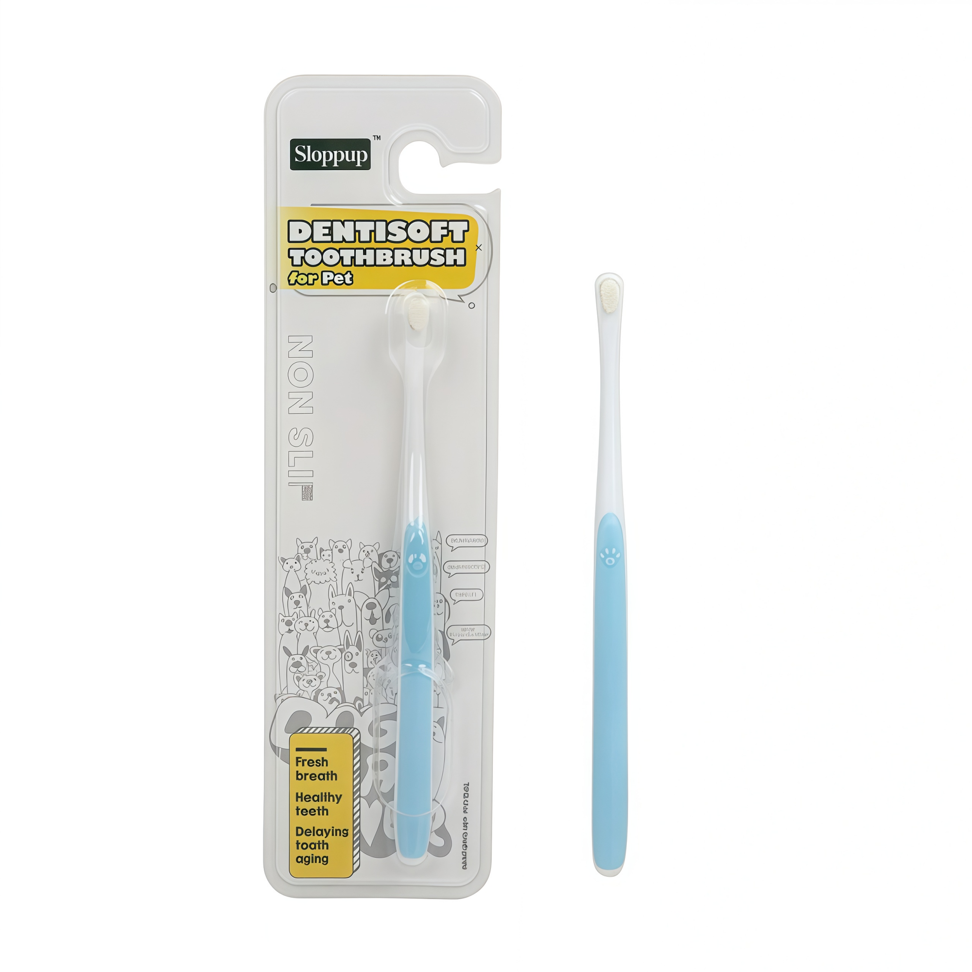 Mini Soft-Bristle Pet Toothbrush