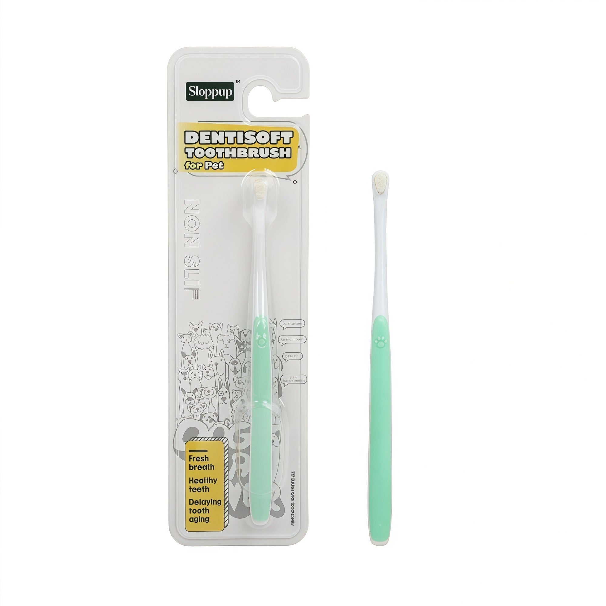 Mini Soft-Bristle Pet Toothbrush