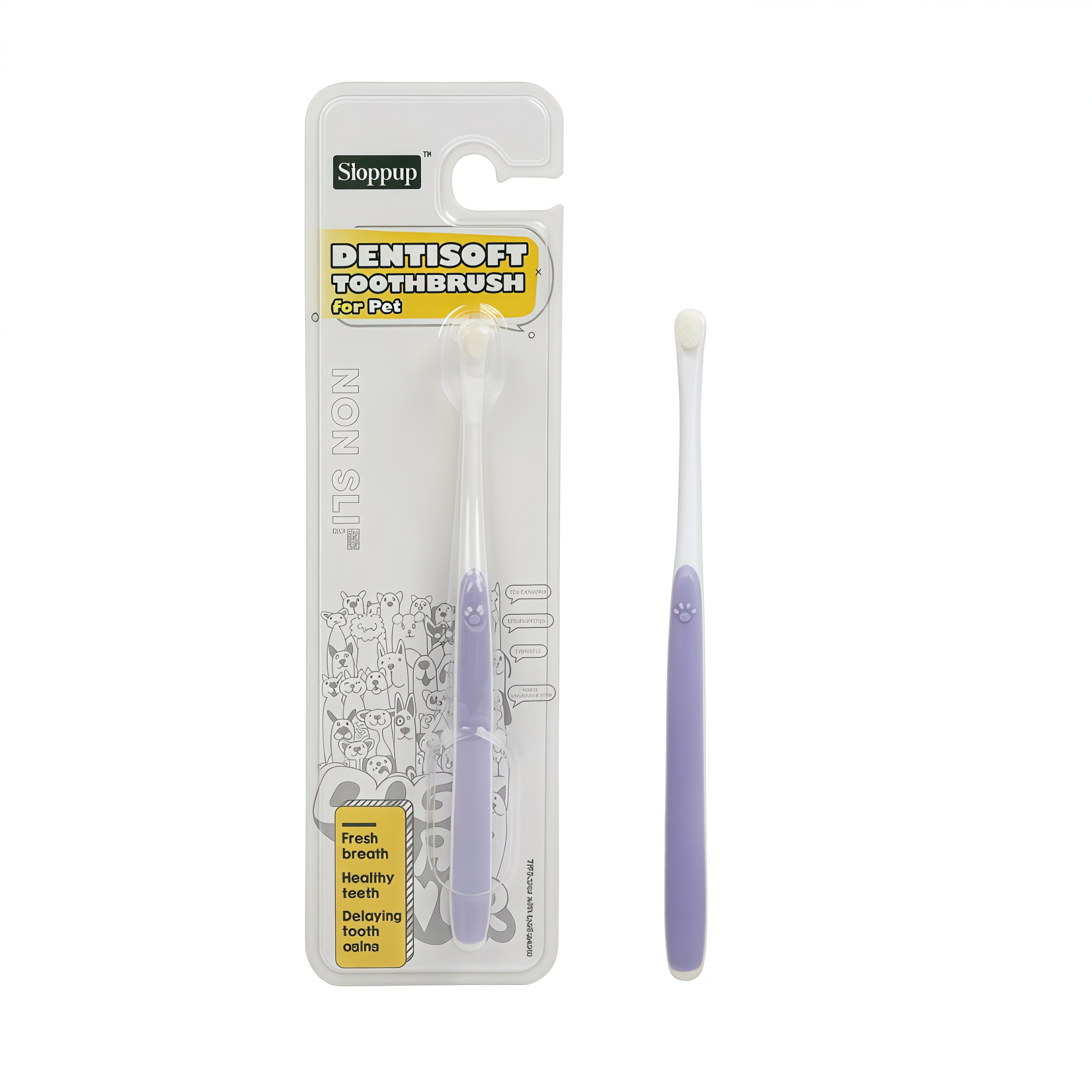 Mini Soft-Bristle Pet Toothbrush