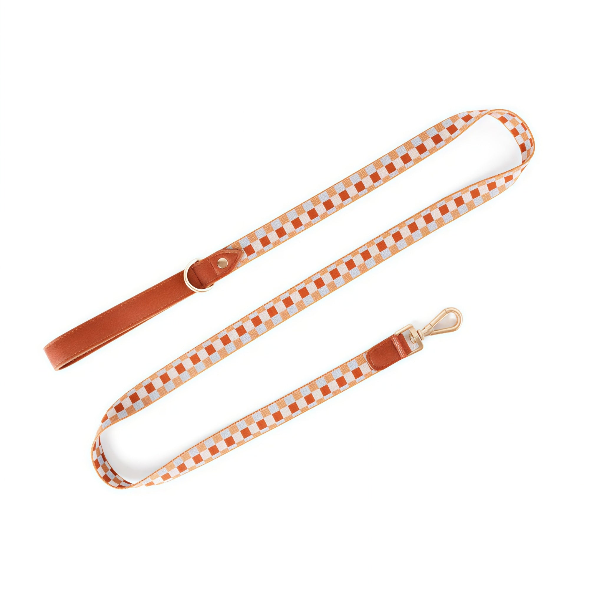 Minimal Leather-Webbing Dog Harness / Collar / Leash Set