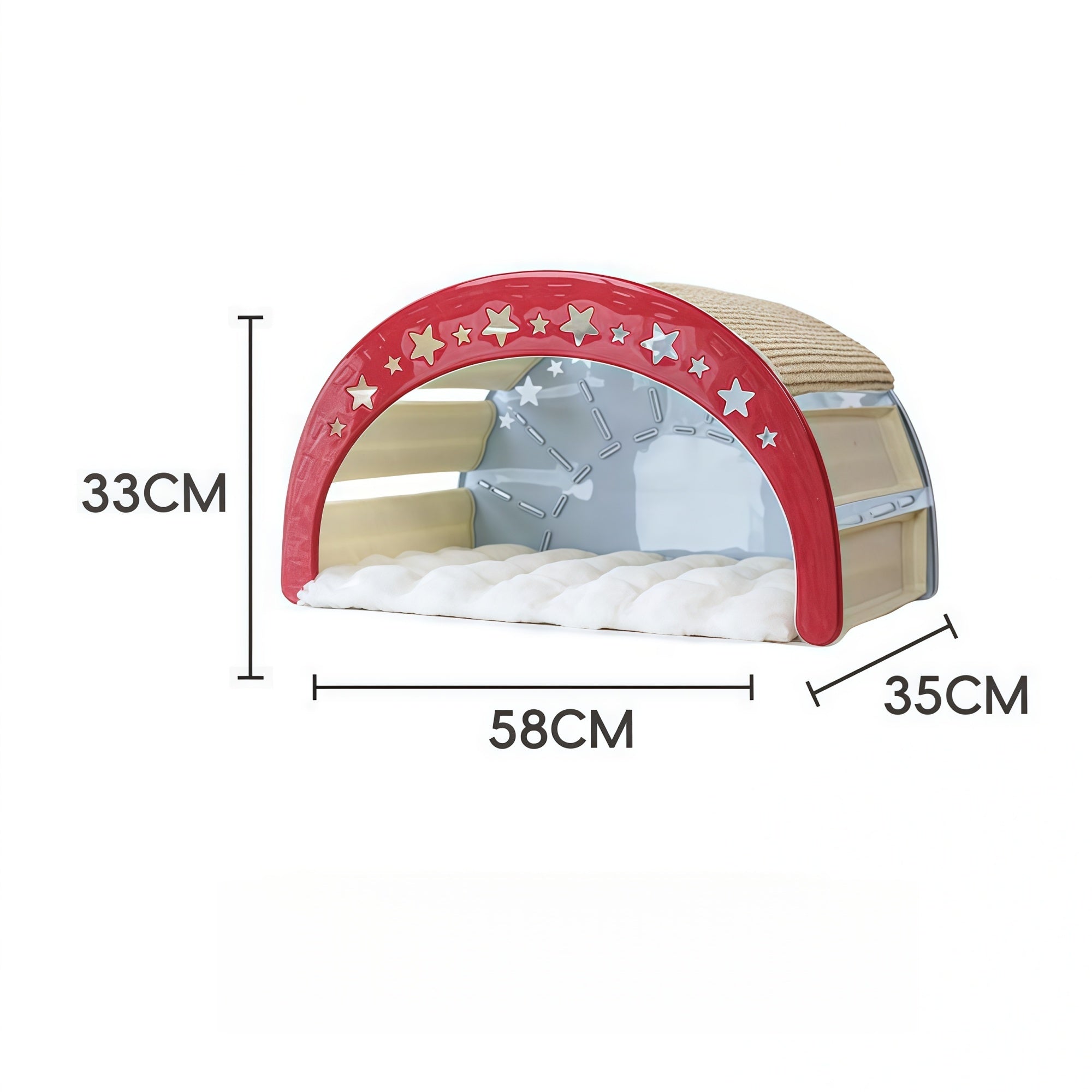 pawlette multi-mode cat rocker bed size guide for apartment-friendly cat furniture