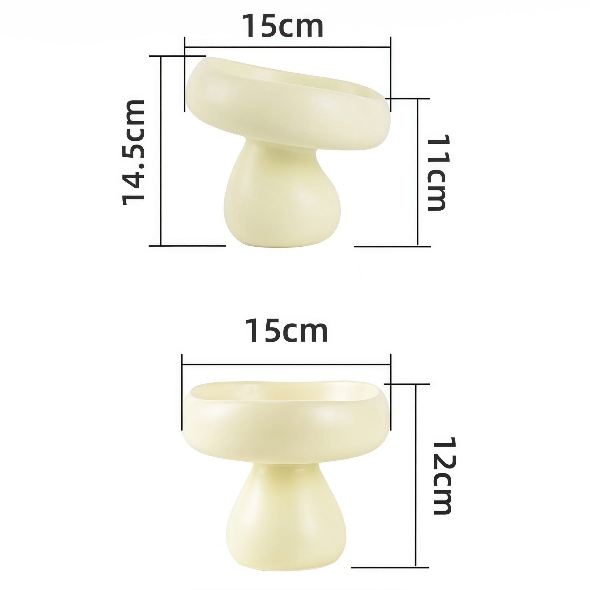 Mushroom Ceramic Pet Bowl