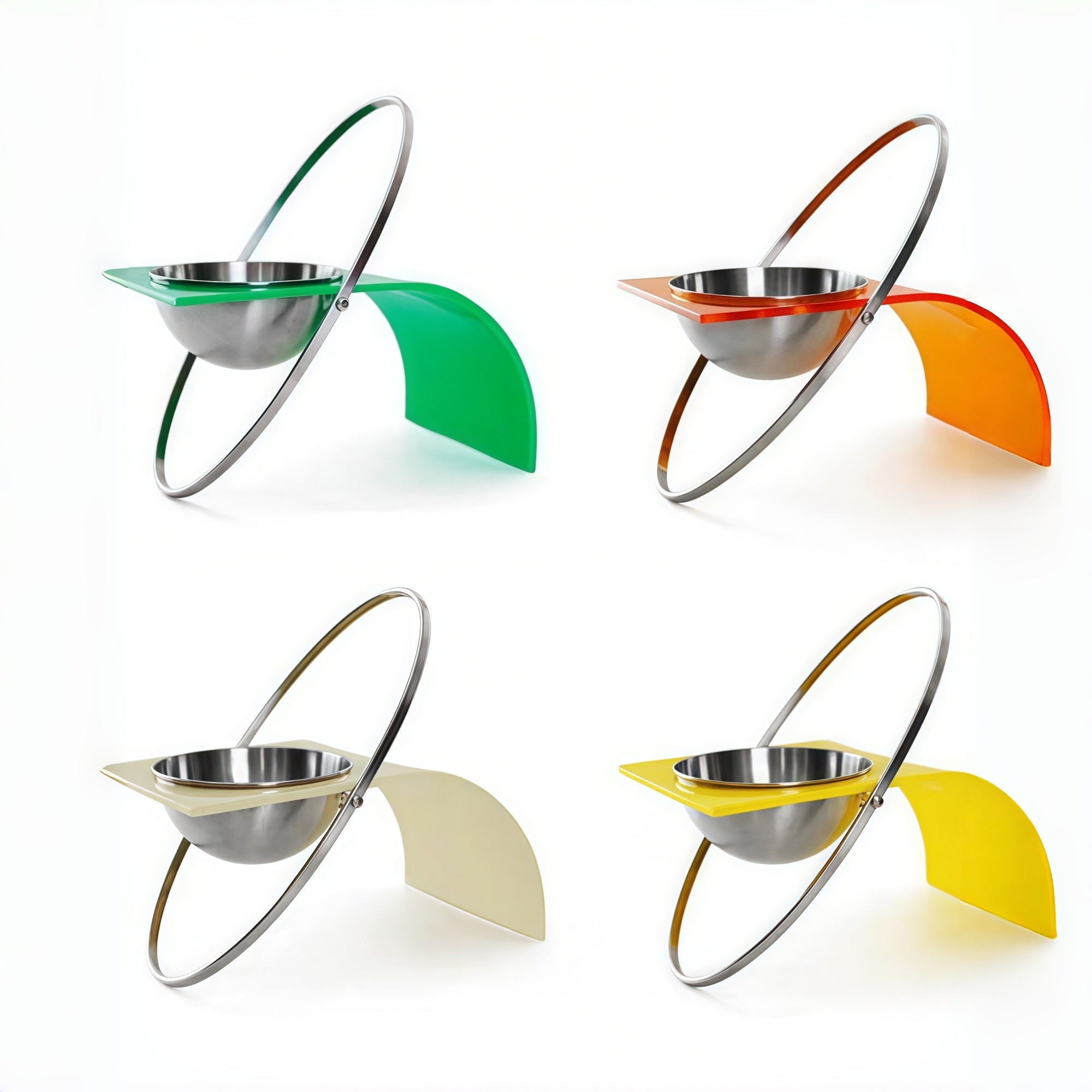 Orbit Planet Adjustable Stainless Pet Bowl