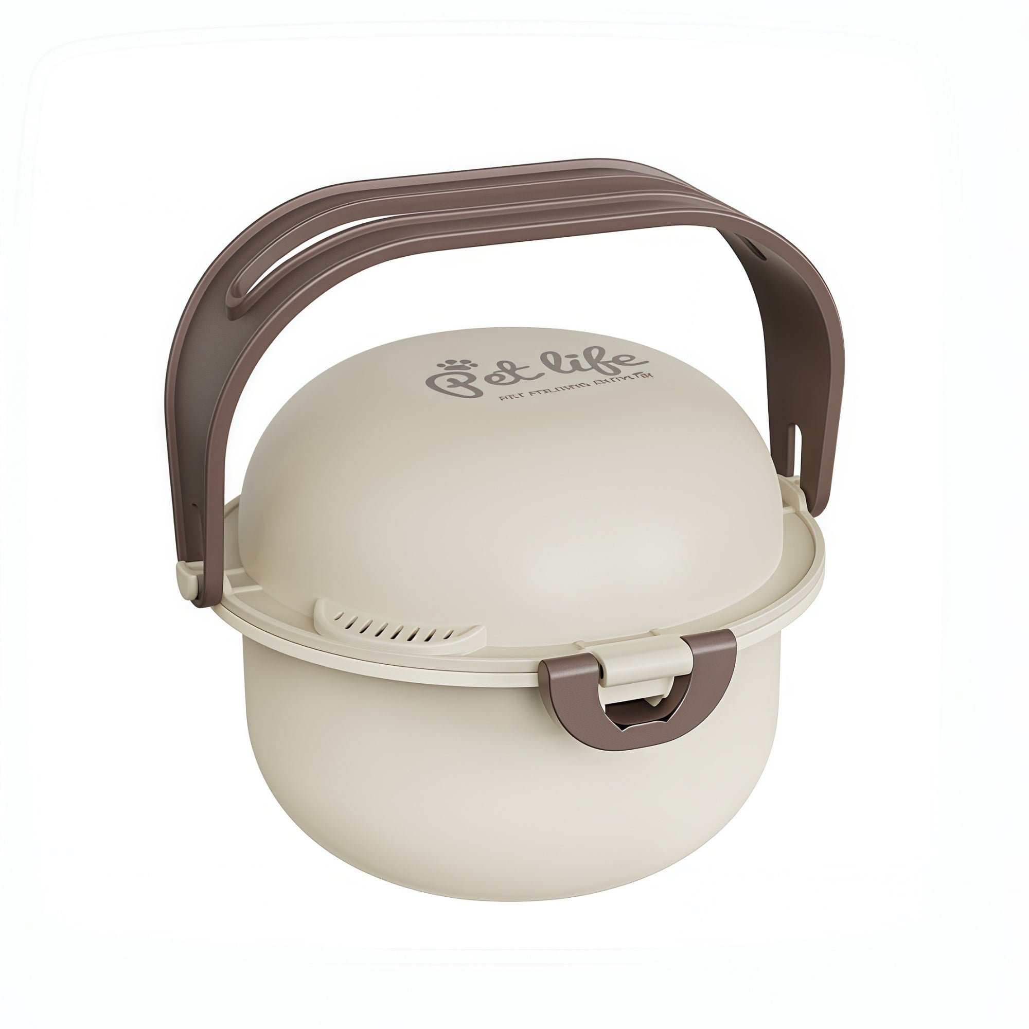 Portable Dual-Bowl Pet Feeder