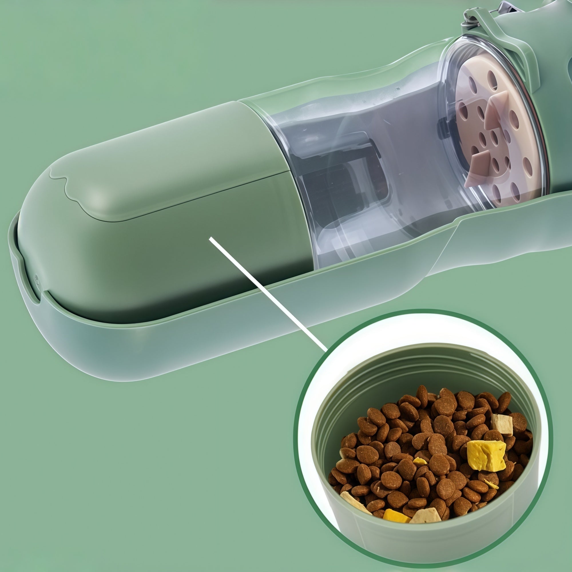 Portable 2-in-1 Pet Water Bottle & Folding Bowl