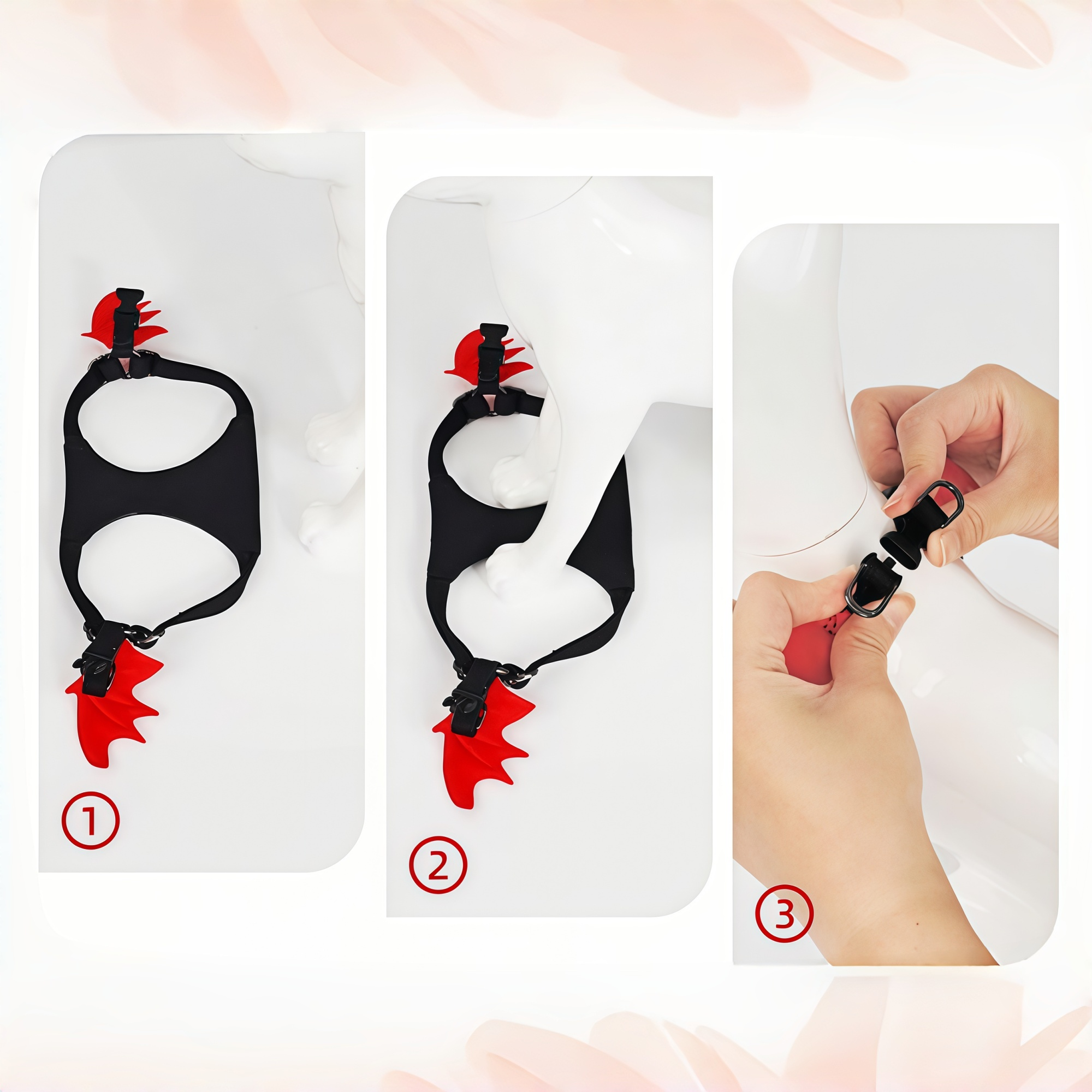 Devil-Wing Small Dog Vest Harness