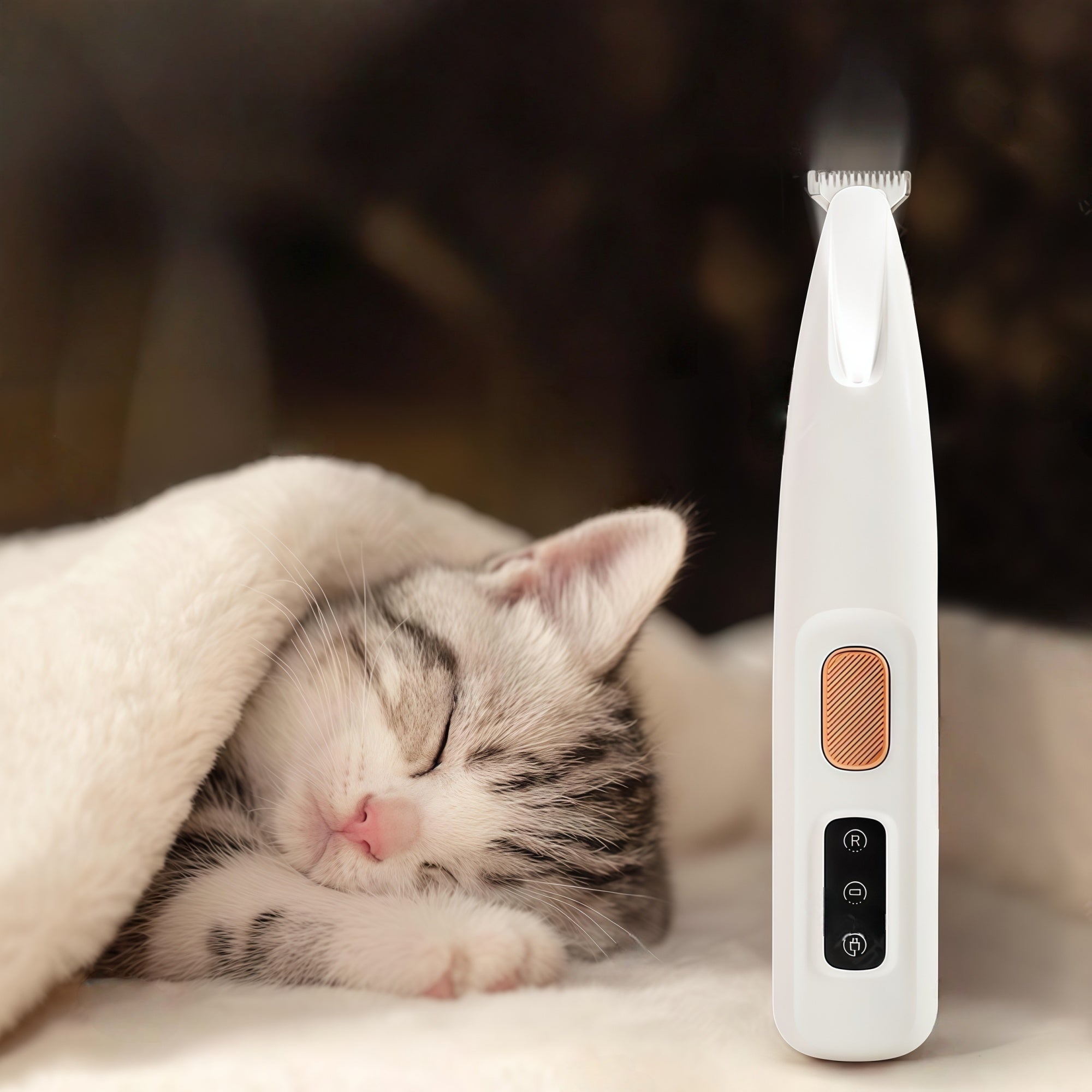 Quiet Pet Paw Trimmer with LED