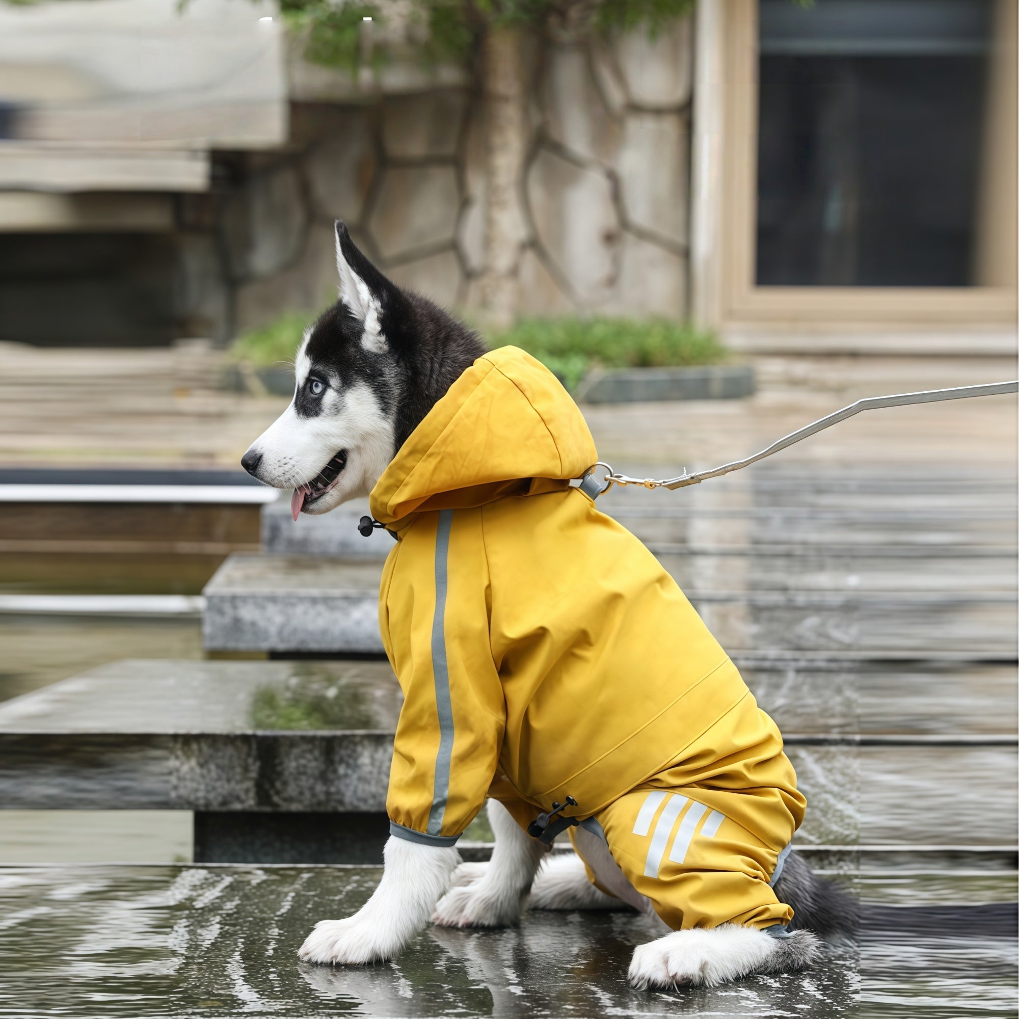 Reflective Waterproof Dog Raincoat