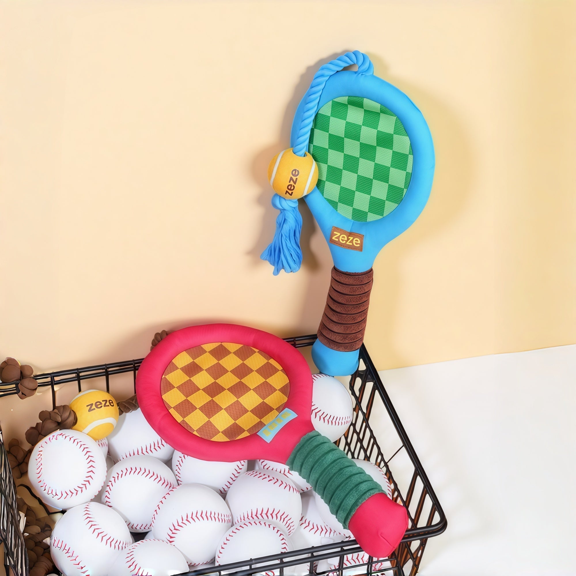 Tennis Racket Dog Rope Chew Toy