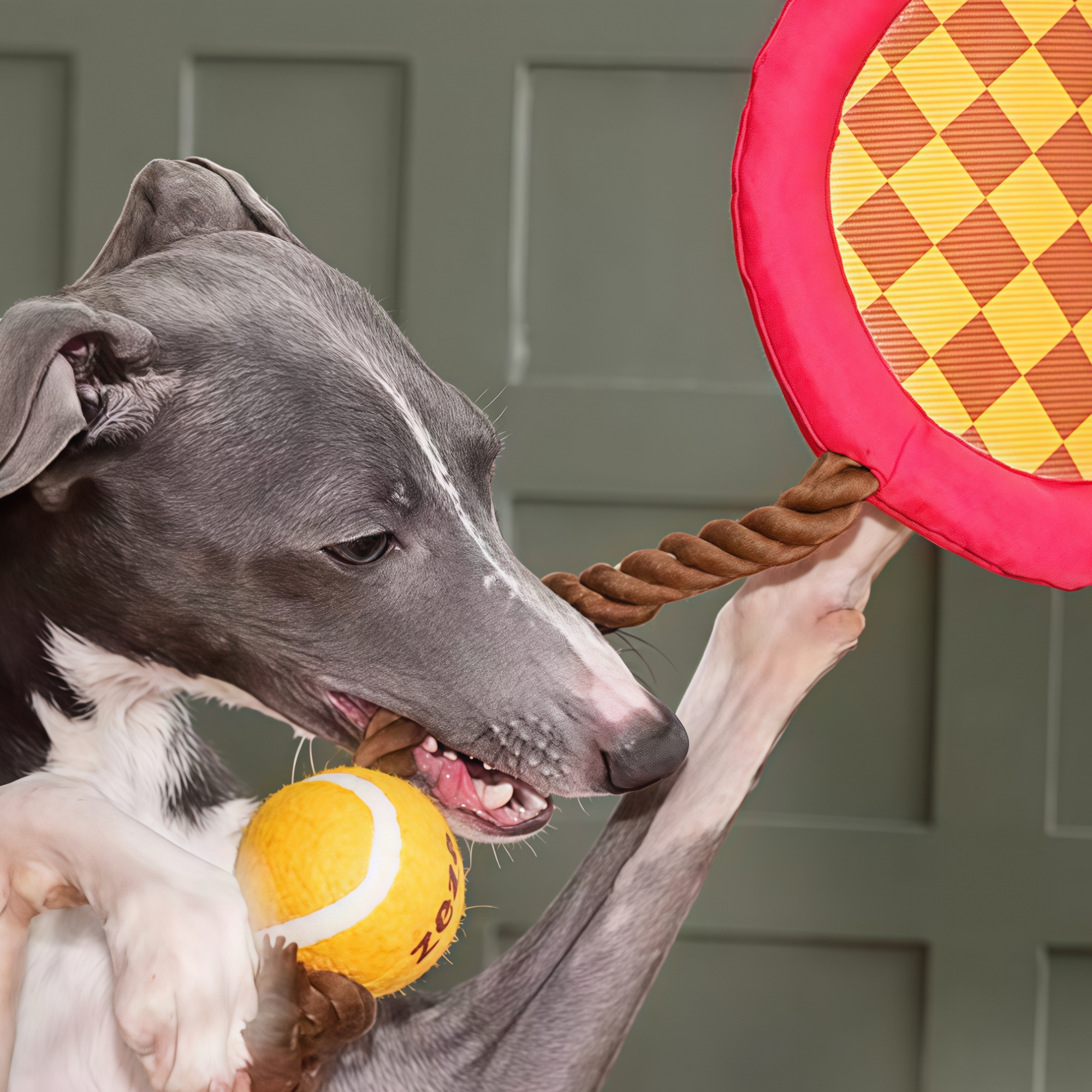 Tennis Racket Dog Rope Chew Toy