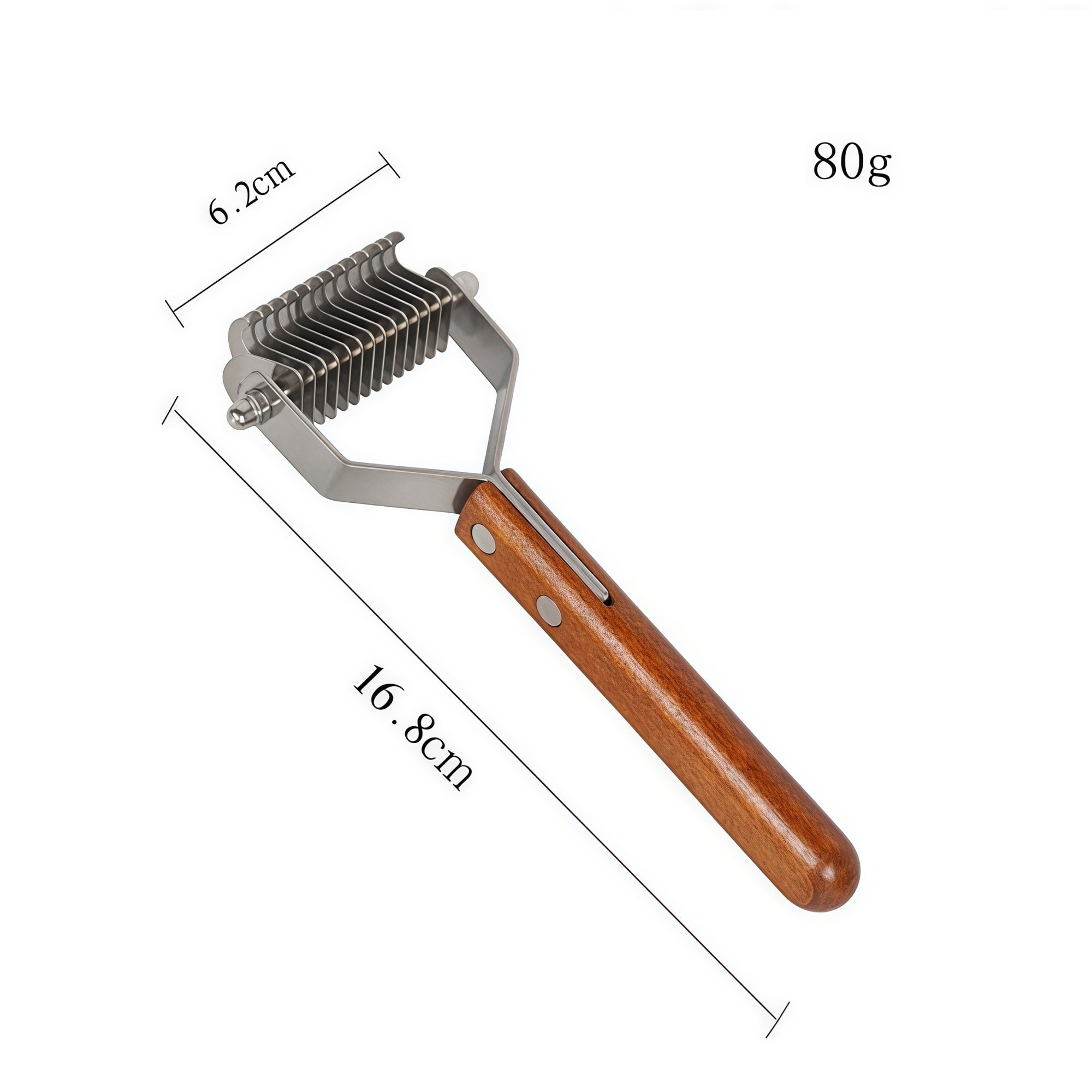 Wood Handle Dematting & Deshedding Comb