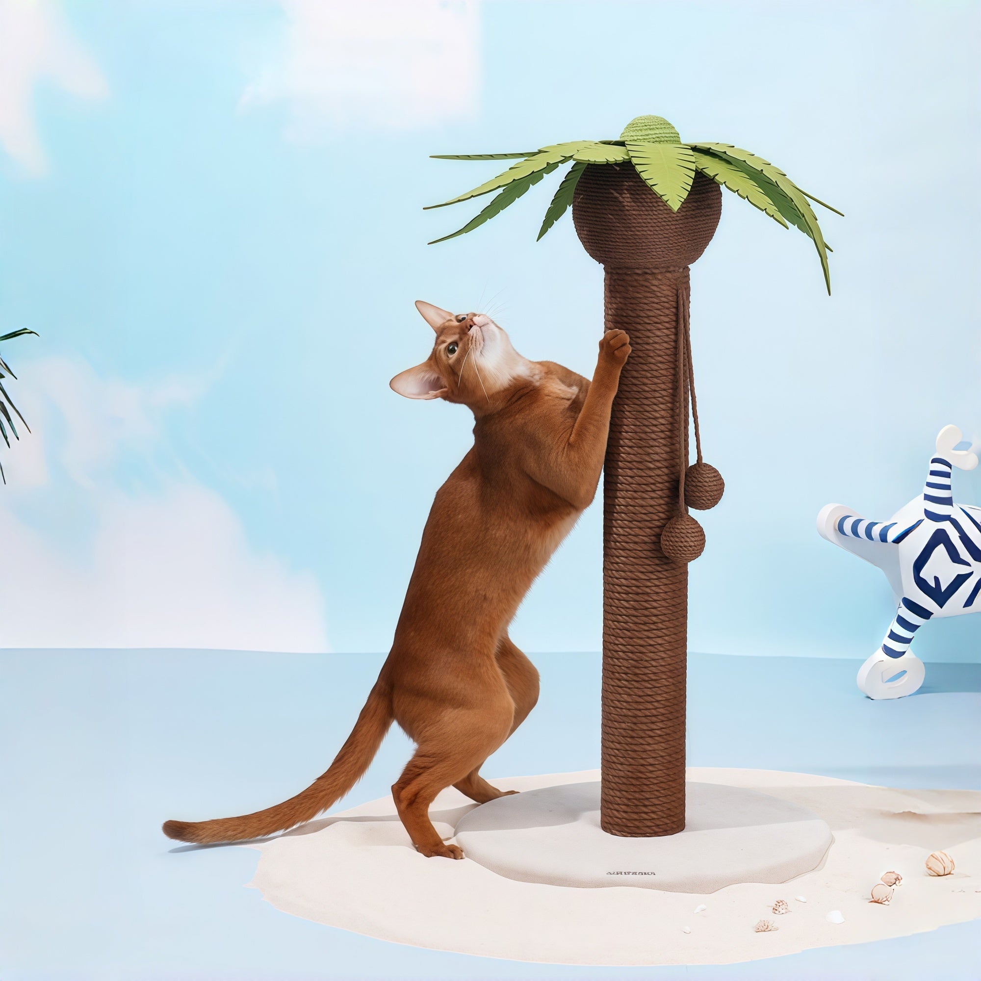 Coconut Tree Cat Scratching Post