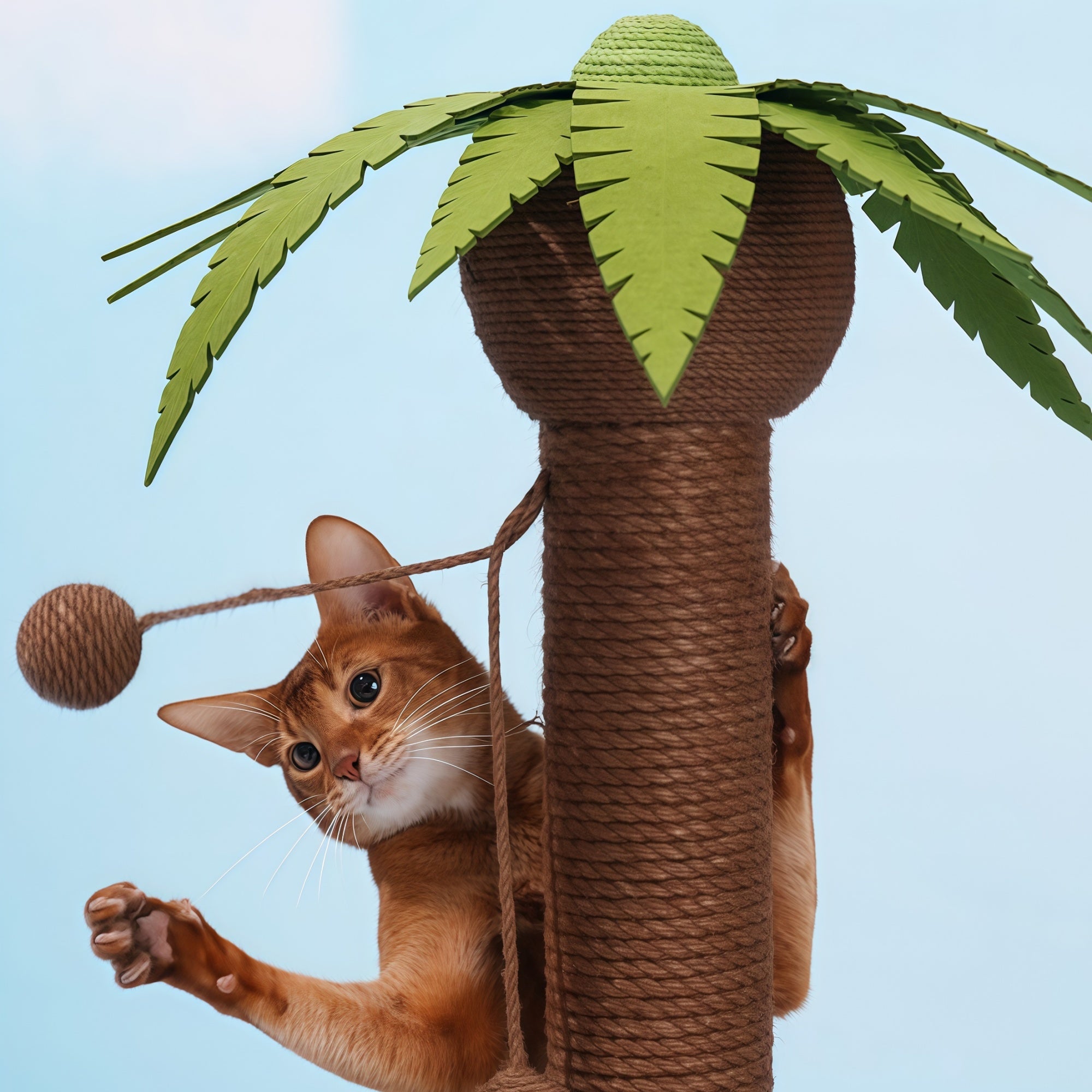 Coconut Tree Cat Scratching Post