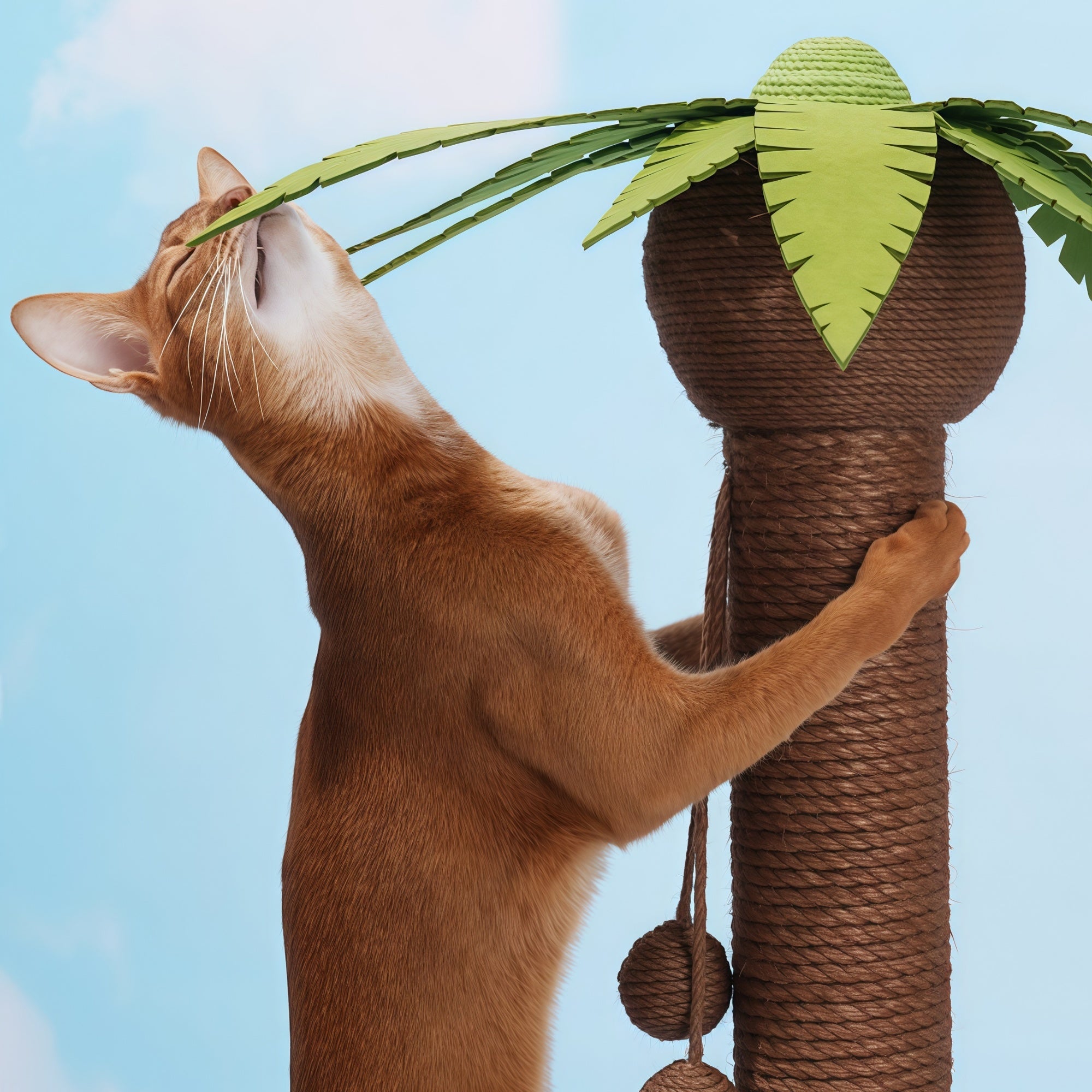 Coconut Tree Cat Scratching Post