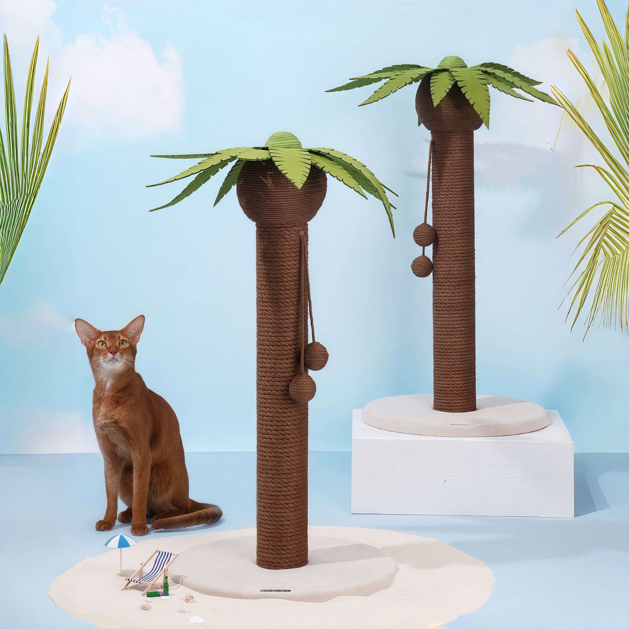 Coconut Tree Cat Scratching Post