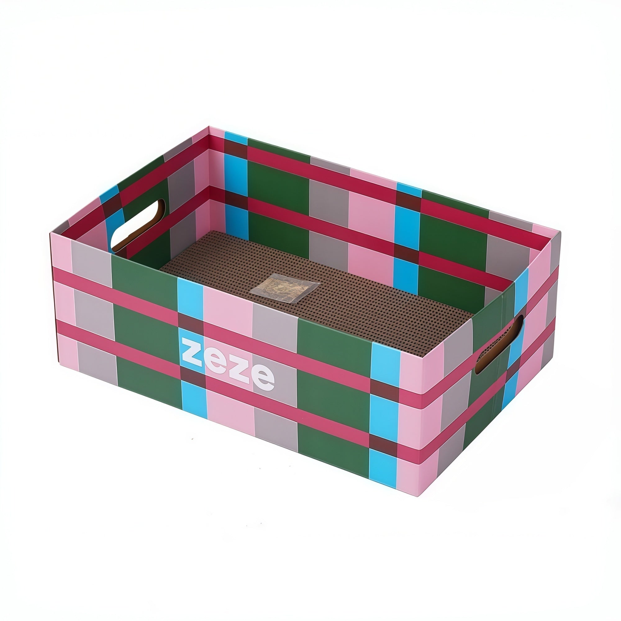 Plaid Cat Box