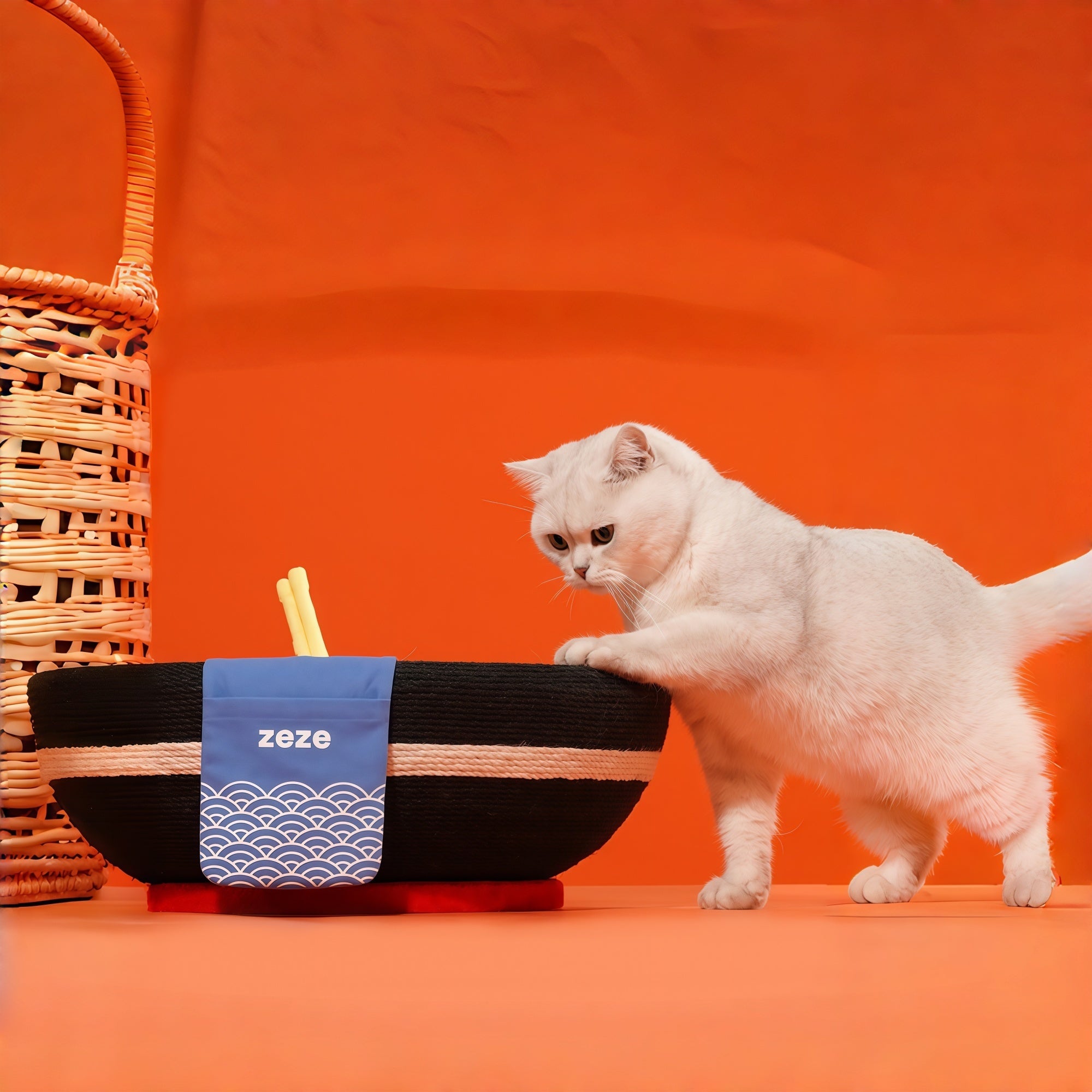 “Big Ramen Bowl” Cat Scratcher Bed