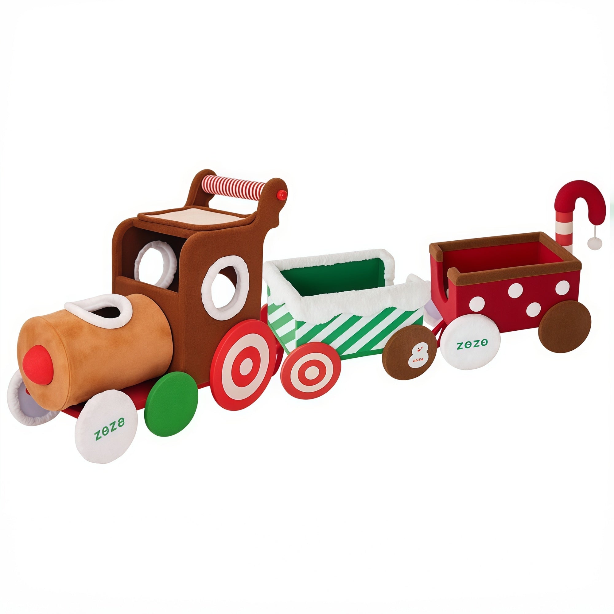Reindeer Train Cat Playset